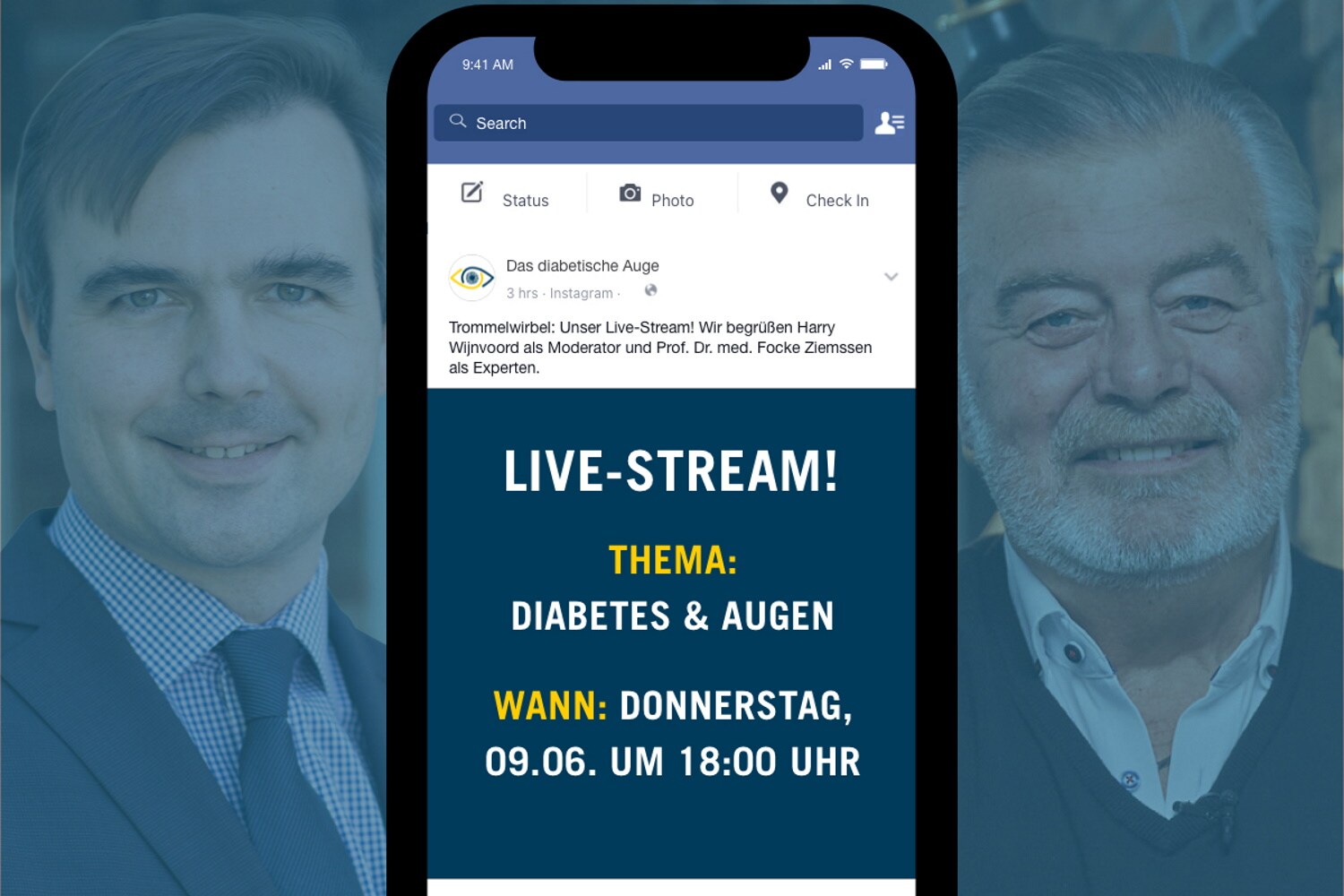 Livestream "Diabetes und Auge" mit Harry Wijnvoord